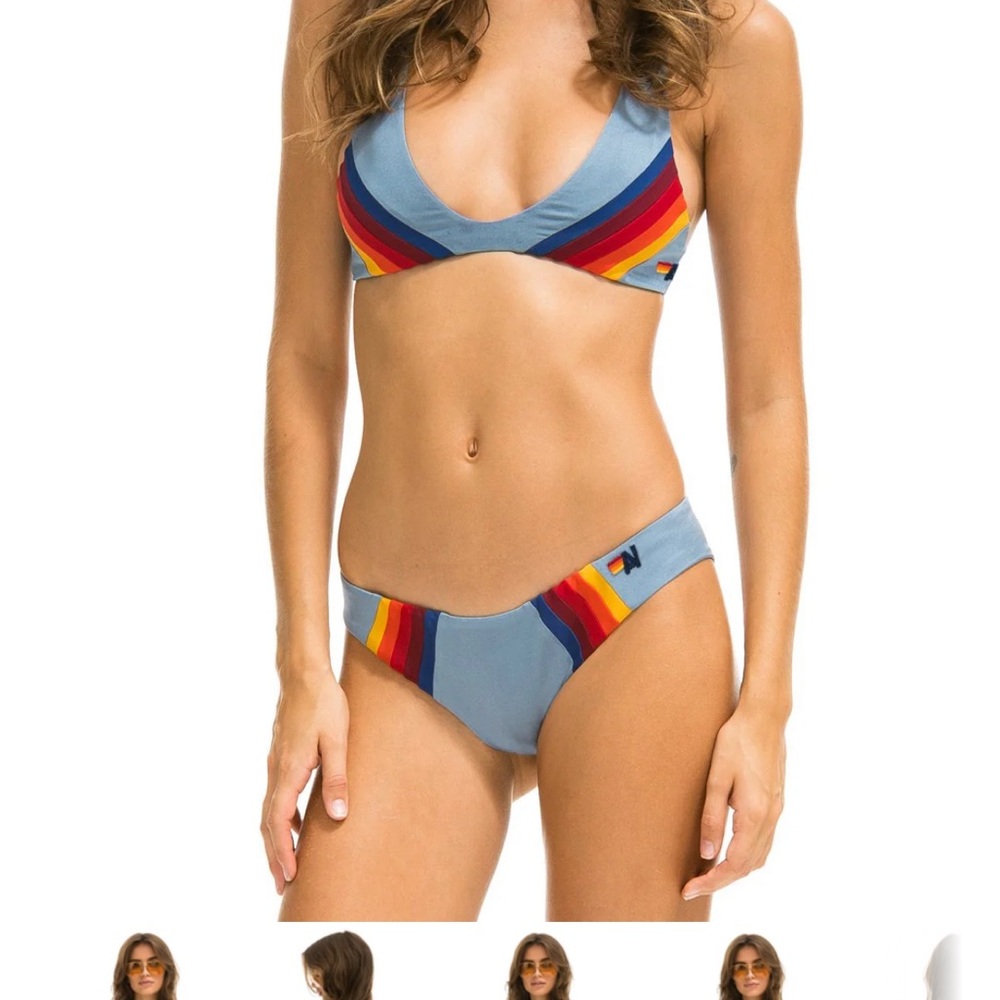 5 STRIPE SPORTY BIKINI BOTTOMS - ISLANDA SOLD OUT